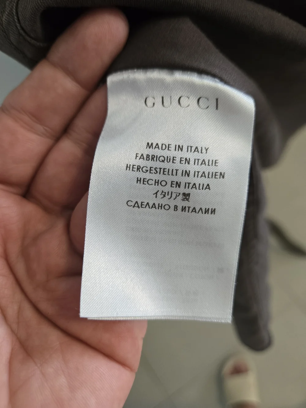 Gucci Chocolate Brown Casual Button Down Shirt 100% Cotton Size 46